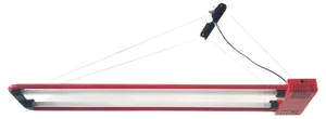 Vintage Fluorescent Hanging Light by Gian N. Gigante for Zerbetto, 1980s