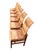Henredon Henredon Campaign Scene 1 Oak Dining Chairs Set 6 For Sale - Image 4 of 18