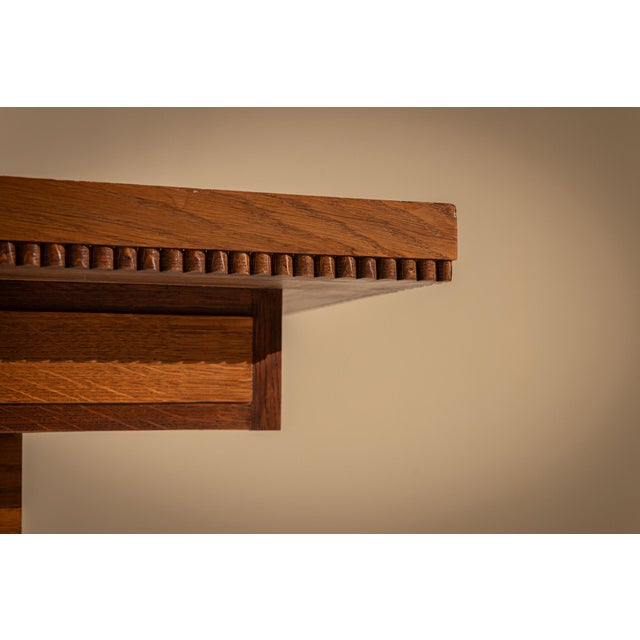 Desk in Ash Veneer and Dark Stained Details by Pier Luigi Colli, Italy, 1930s For Sale - Image 18 of 18