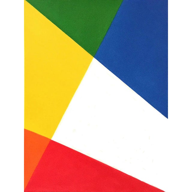 "Ubuntu" Contemporary Minimalist Geometric Oil Painting by Shyun Song For Sale