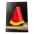 Early 21st Century Watermelon Slice Oil on Board Gilt Handmade Signed Still Life Fruit Unframed For Sale