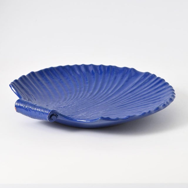 Ceramic Large Shell-Shaped Plate from Andersson & Johansson Höganäs, 1930s For Sale - Image 7 of 8