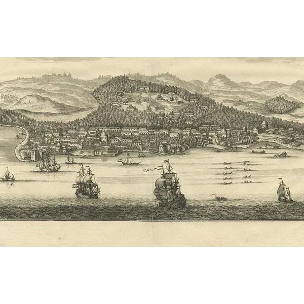 F. Valentijn, City of Dabhol India, 1726, Print For Sale - Image 4 of 5