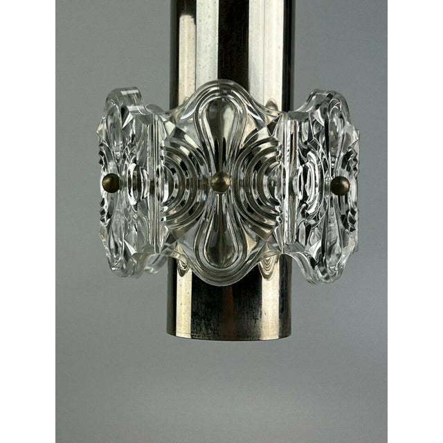 Mid-Century Space Age Glass Ceiling Pendant Lamp For Sale - Image 8 of 12