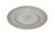 Mid-Century Modern Mid 20th Century Clear Glass Gold Painted Basket of Flowers Dessert Plate 11" For Sale - Image 3 of 9
