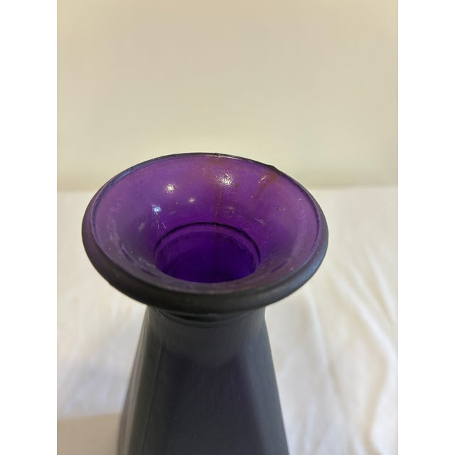 Vintage Amethyst Glass Decanter For Sale - Image 12 of 13
