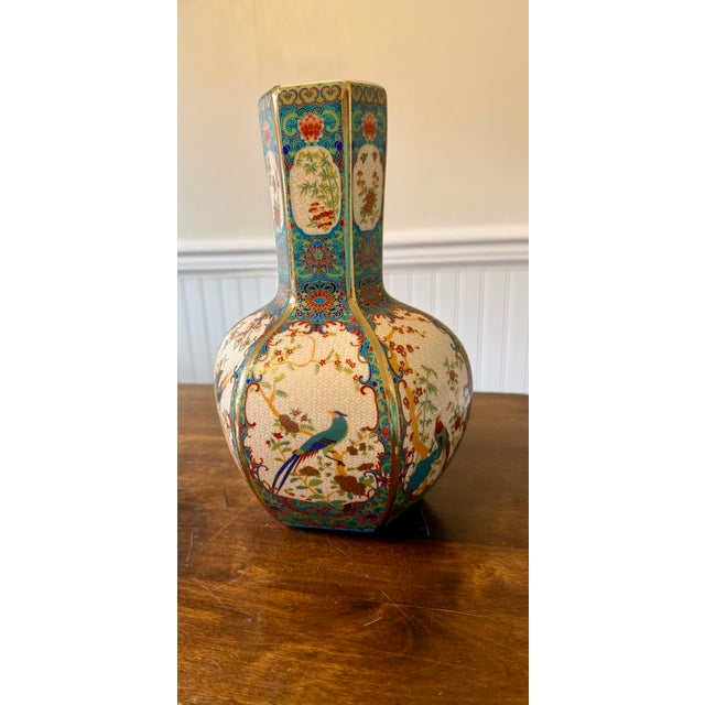 Late 19th Century Cloisonne Vase From Meija Era For Sale - Image 15 of 18