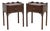 Pair Councill Craftsmen Mahogany Williamsburg Style Nightstands For Sale