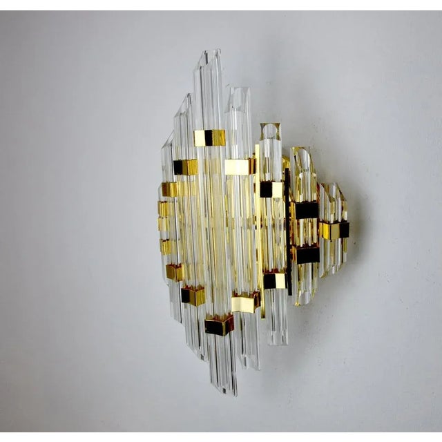 Venini Tubular Wall Light in Murano Glass from Venini, Italy, 1970s For Sale - Image 4 of 8