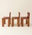 Postmodern Afra & Tobia Scarpa Cognac Colored "Monk" Leather Dining Chairs for Molteni 1974 - Set of 6 For Sale - Image 3 of 15