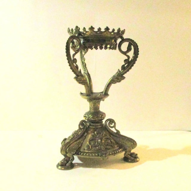 Bronze French Bronze Footed Compote Stand Early 20th Century For Sale - Image 8 of 8