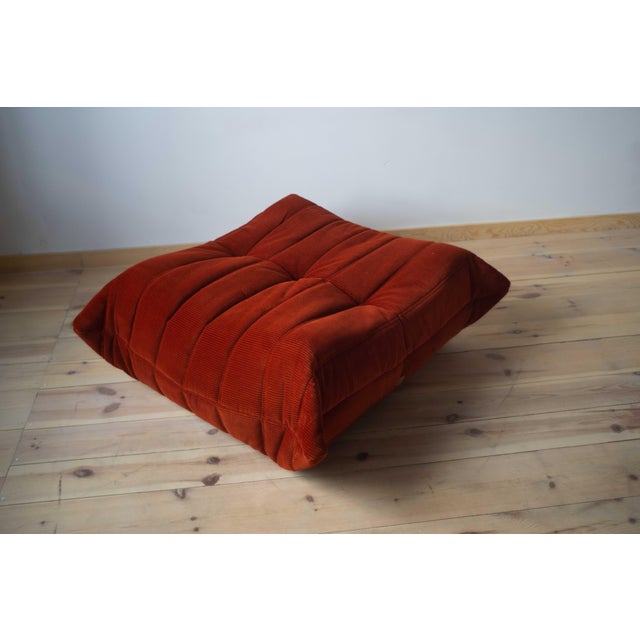 Set of Togo Lounge Chair and Pouf by Michel Ducaroy for Ligne Roset, 1973 For Sale - Image 8 of 10