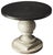 Spritely Home Accent Furniture Pompei 36 in. W Round Metal and Wood Pedestal Foyer Table, Artifacts For Sale - Image 4 of 4