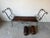 Vintage Rustic Wrought Iron & Leather Scroll Bench For Sale - Image 11 of 16