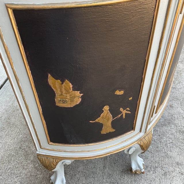 Early 20th Century Hampton Shops Venetian Chinoiserie Cabinet Mother of Pearl For Sale - Image 10 of 12