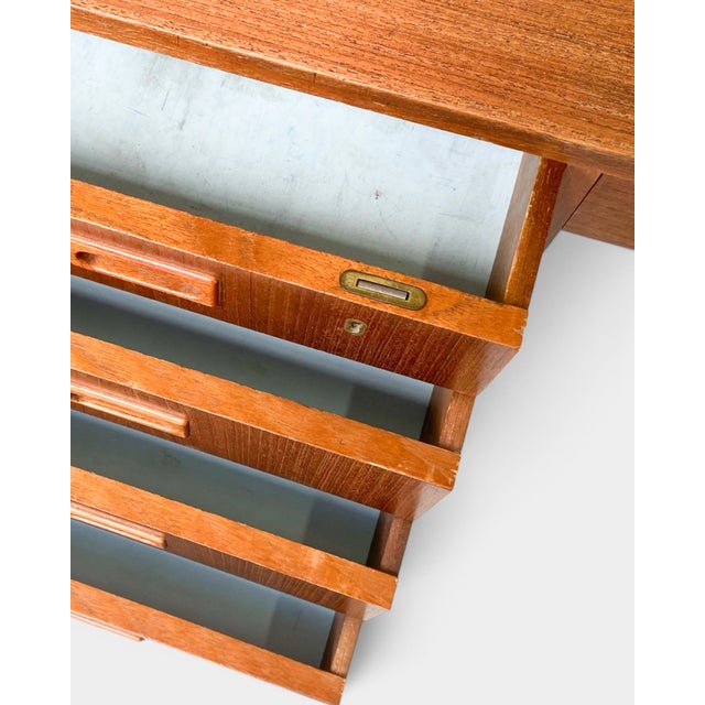 1960s Classic Danish Teak Desk, 1960s For Sale - Image 5 of 6