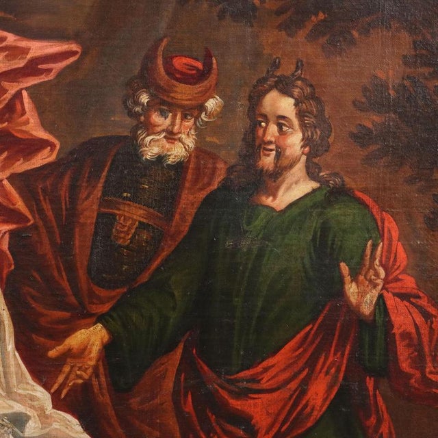 The Gathering of Manna, 1600s, Oil on Canvas For Sale - Image 9 of 15