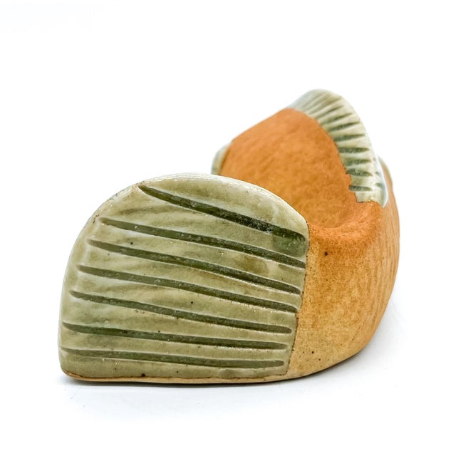 Doyle Lane Mid-Century Pottery Fish Wall Pocket Figurine – Asian Folk Art / Japandi / Coastal For Sale - Image 4 of 12