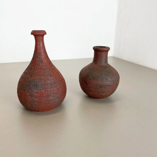 Ceramic object set of 2. Designer and producer: Gerhard Liebenthron Information: Gerhard Liebenthron, Bremen 1925-2005...