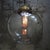 Vintage European Clear Glass and Brass Top Pendant Light For Sale - Image 5 of 7
