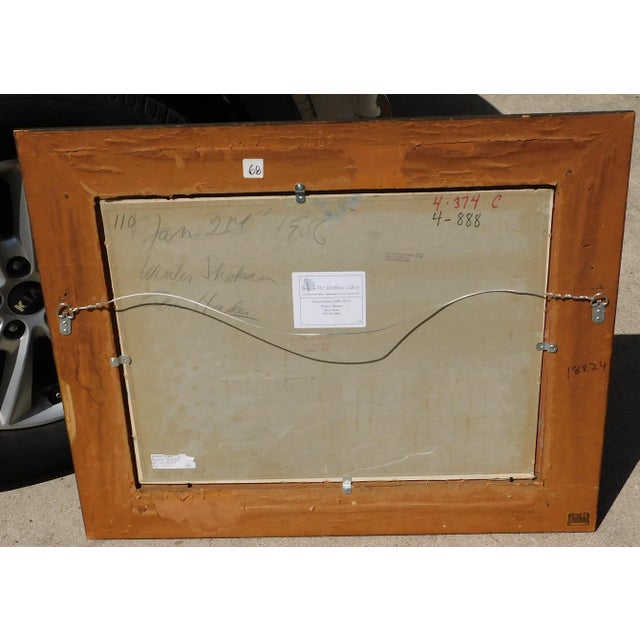 Vintage oil painting on board by NOTED New York/ California artist, Elmer Stanley Hader (1883-1973). Image size 18 x 24....