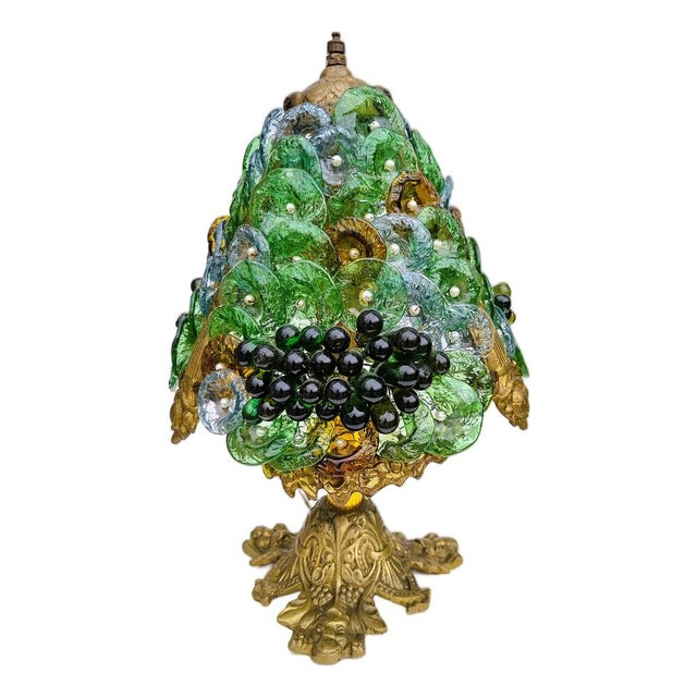 Vintage Italian Table Lamp in Murano Glass, 1975 For Sale - Image 13 of 13