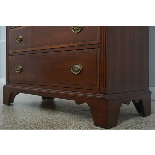 Brown Lexington Palmer Home Cherry Tall Chest For Sale - Image 8 of 16