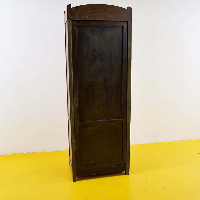 Antique Rustic Wooden Wardrobe For Sale - Image 12 of 12