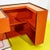 Orange Laminated Sewing Machine Cube on Wheels For Sale - Image 6 of 11