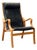 1960s Attributed to Skovby Møbelfabrik "Bern" Bentwood Beech Armchair With Leather Upholstery For Sale