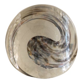 Vintage Murano Free Form Bowl Italy For Sale