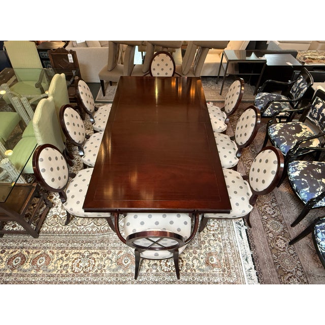 Barbara Barry for Baker Furniture Dining Room Chairs, Set of Eight For Sale - Image 12 of 14