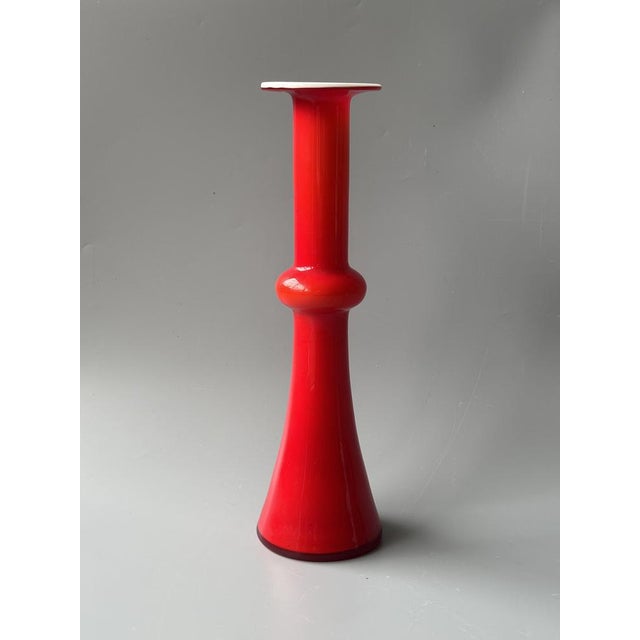 Danish Blown Glass Soliflore Vase from Kastrup Holmegaard, 1960s For Sale - Image 9 of 9