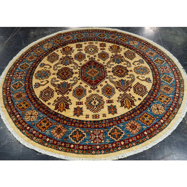 Oriental Hand Knotted Round Rug 5'8" x 5'8" #22883 Explore a curated collection of hallway runners, wool rugs, and...