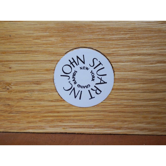 1950s Pair John Stuart Mid Century Modern Walnut Nightstands For Sale - Image 18 of 18