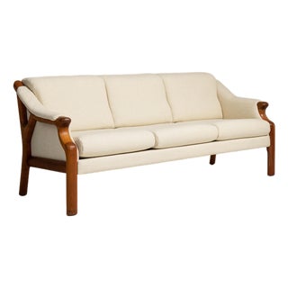 Danish Modern Bouclé Upholstered Sofa, Antique, Denmark, Circa 1970 For Sale