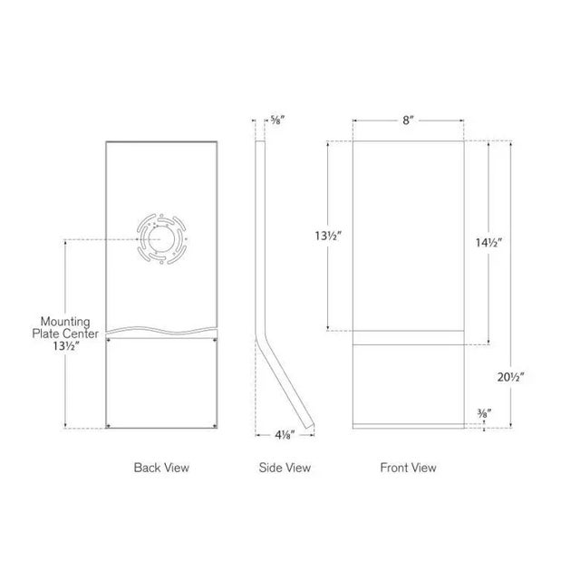 Modern Peter Bristol for Visual Comfort Signature Bend Large Tall Light in White For Sale - Image 3 of 3