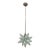 Restored Vintage Moravian Star Pendant Light For Sale
