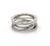 Bulgari Bvlgari B.zero1 Zaha Hadid 18k White Gold 9.5mm Wide Wave Band - Size 10 For Sale - Image 4 of 7