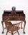 Mahogany Finely Carved Ball & Claw Console Writing Table Desk Two Drawers Rope For Sale - Image 12 of 13
