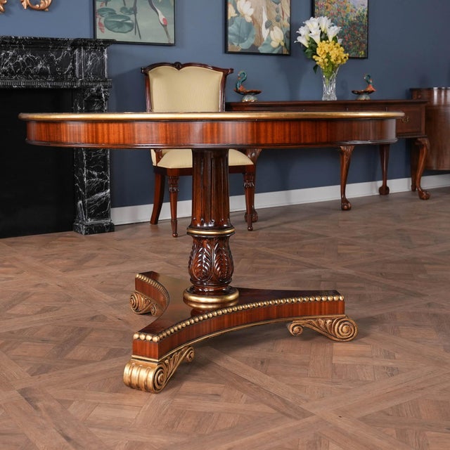 Traditional Round Dining Table For Sale - Image 9 of 15