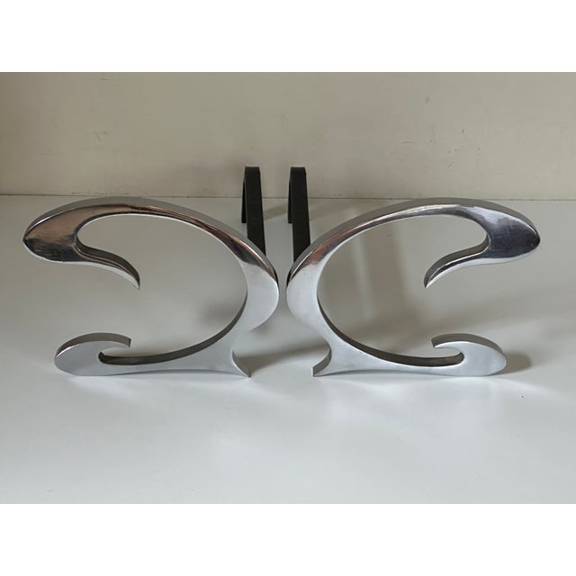 Andirons by Jean Paul Design, 1970, Set of 2 For Sale - Image 3 of 18