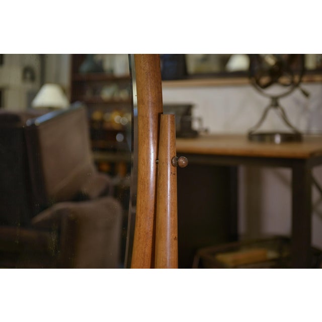 Art Deco Cheval Mirror attributed to Octave Dupont, 1930s For Sale - Image 11 of 15