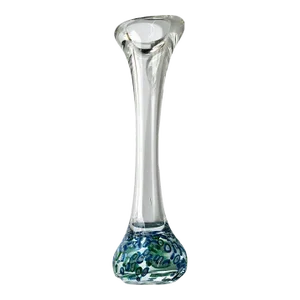 Aseda Glasbruk Blue Millifiori Bud Vase Jack of the Pulpit