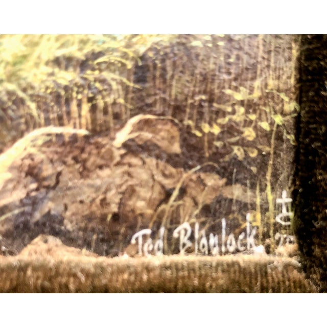 Paint American West Mountain and Bull Elk Landscape, by Ted Blaylock For Sale - Image 7 of 8