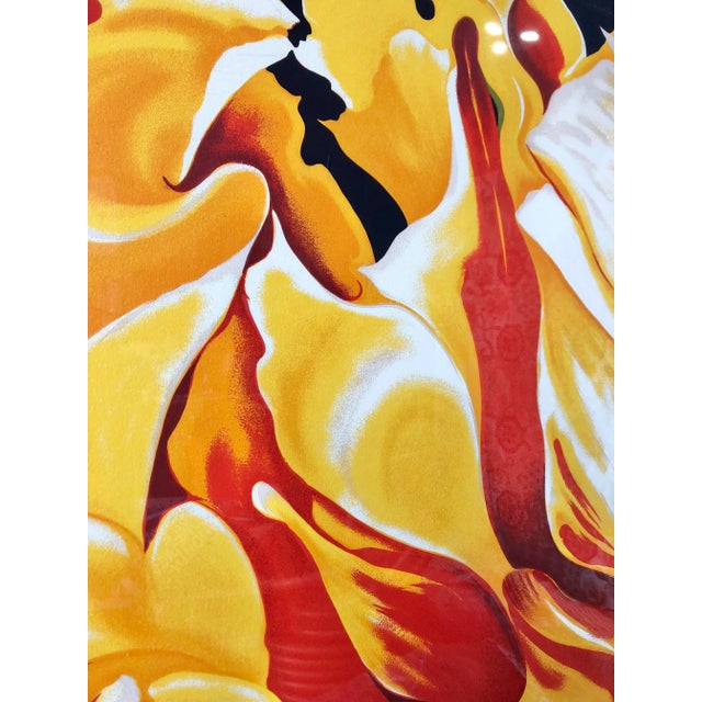 Large Vintage Original Lithograph Numbered and Signed by the Artist. For Sale In Miami - Image 6 of 13