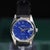 Vintage Rolex Oysterdate Precision 6694 Blue Dial Steel 1977 Leather Strap Watch For Sale - Image 15 of 17
