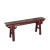 This is a vintage restored Chinese old-style slim seat double seat wood bench. The surface has original wear-out marks and...