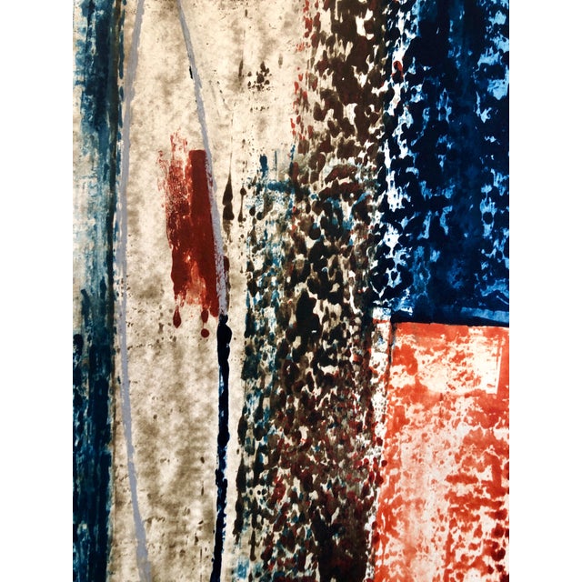Larry Brown, Abstract Expressionist American Modernist Oil Monotype Monoprint Painting, 1989 For Sale In Miami - Image 6 of 8