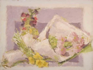 Franco Marzilli, Still Life with Bouquets of Flowers, Oil Painting, 1970s